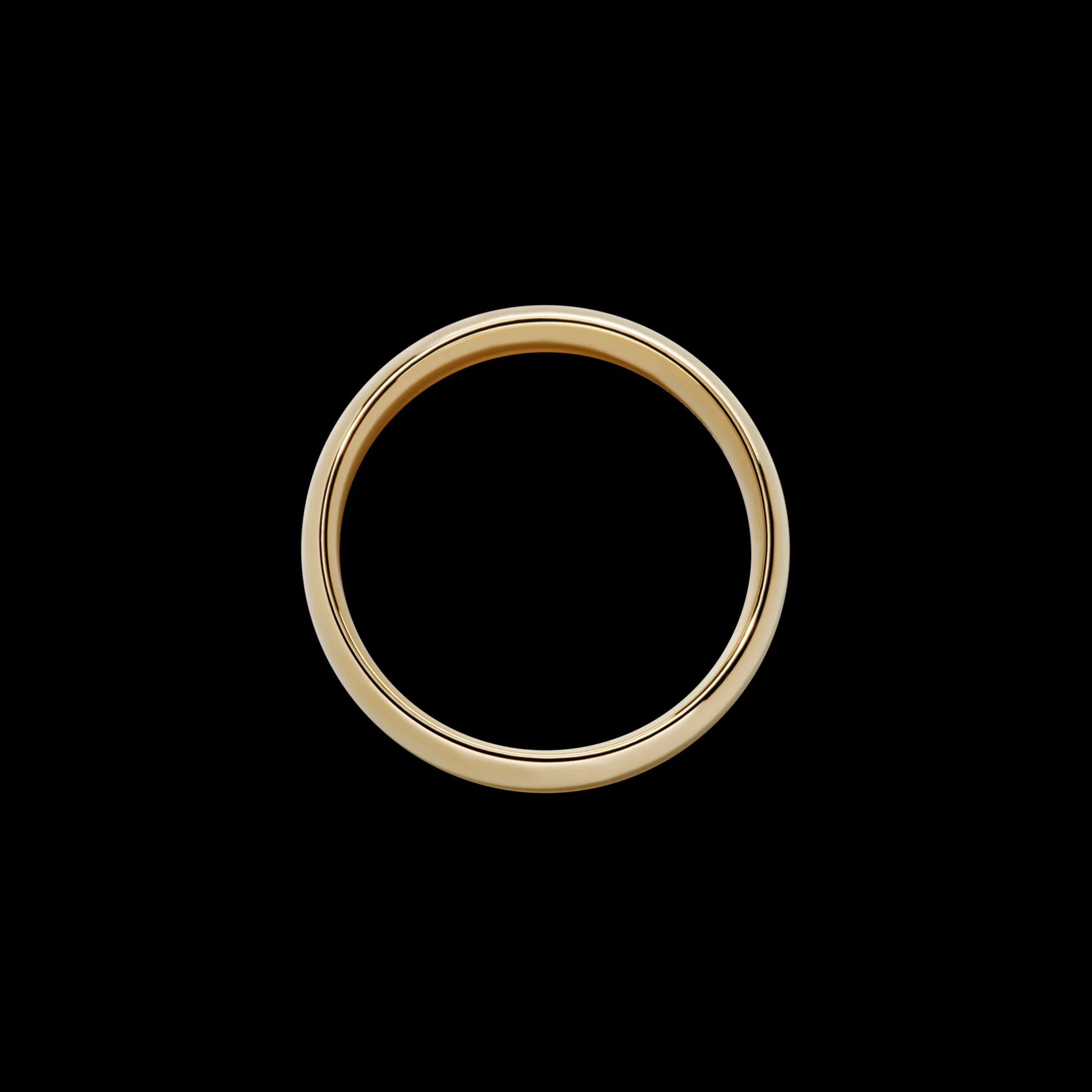 6mm Round Yellow Gold Band
