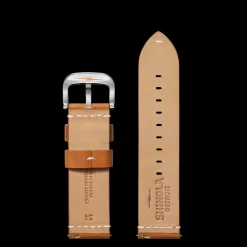 24mm Tan Leather Watch Strap