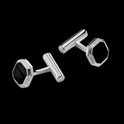 Octagonal Onyx Inlay Cufflinks