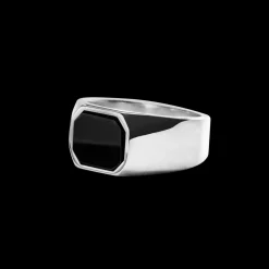 Octagonal Onyx Signet Ring