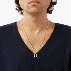 Onyx Tag Necklace