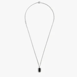 Onyx Tag Necklace