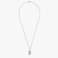 Onyx Tag Necklace