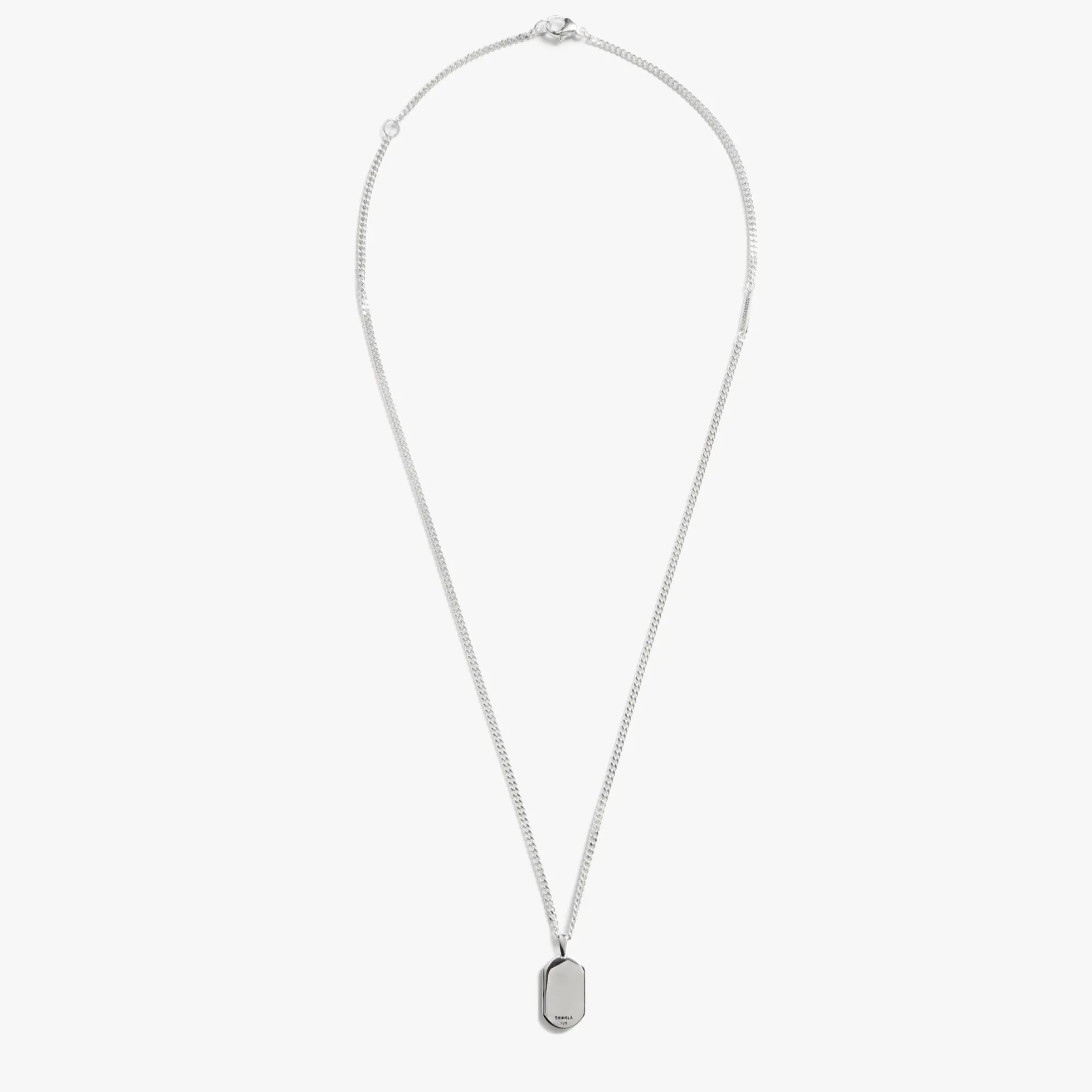 Onyx Tag Necklace