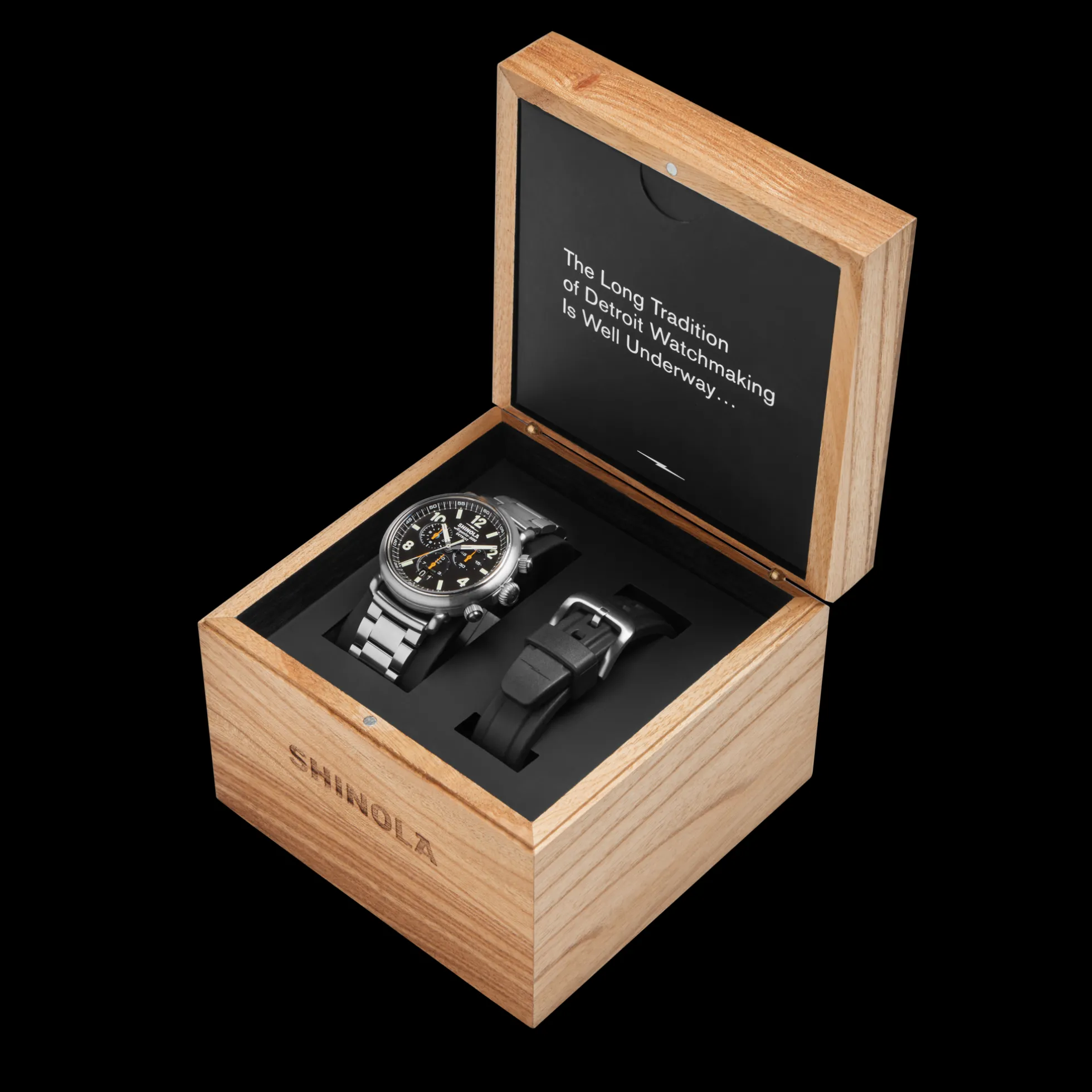 Runwell Chronograph West Wind Watch Gift Set with Additional Strap