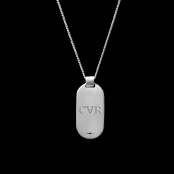 Tag Curb Chain Necklace
